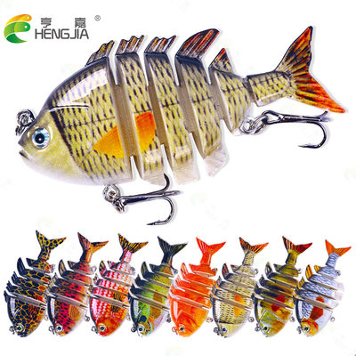 6节罗非鱼多节鱼饵8CM/15G沉水微物多节鱼假饵渔具lures