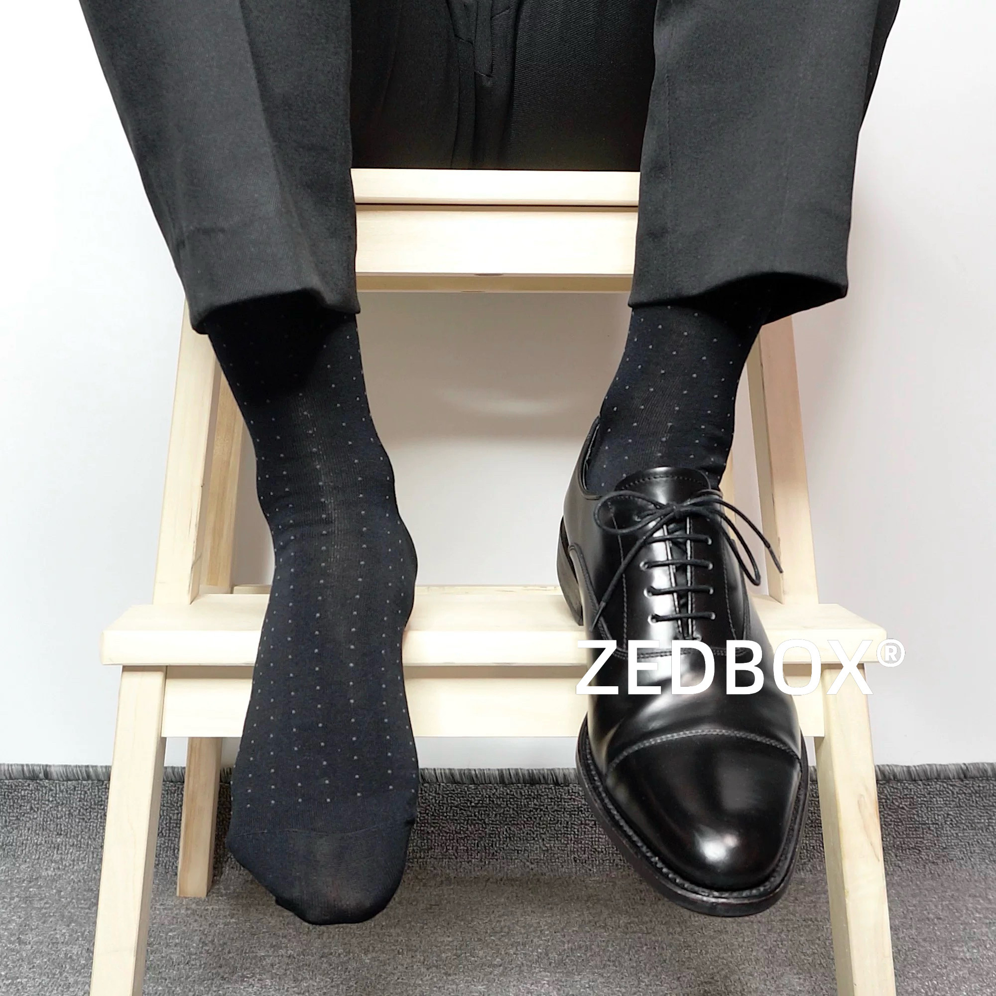 点点提花丝光商务袜小圆点时尚摩登复古英伦绅士男袜波点中筒袜子