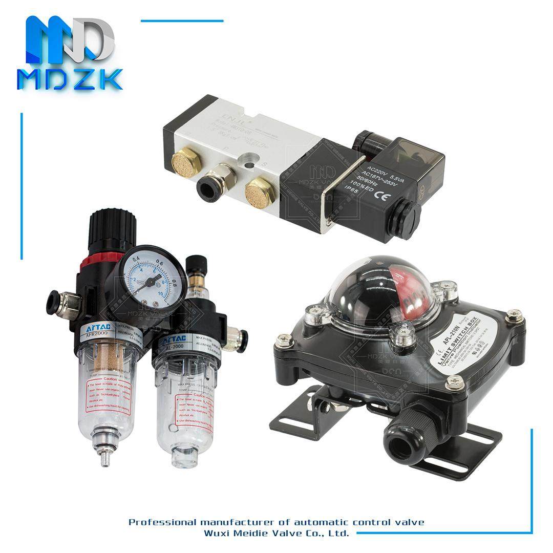 MDZK美蝶自控气动蝶阀球阀专业4M310防爆电磁阀回信器过滤器4M210