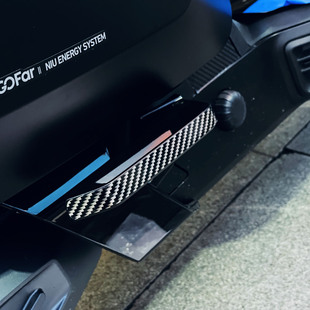 小牛电动车NXT后脚踏碳纤维保护贴纸个性改装防水车贴