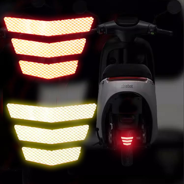 适用小牛F400t nxt后挡泥板贴纸九号M85cN/E系电动车反光警示车贴图片