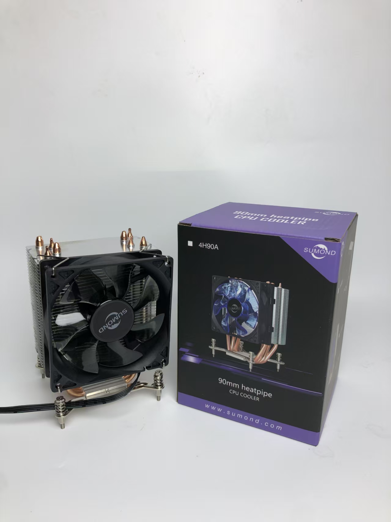 intelCPU风扇4根热管散热器适用于英特尔cpu 1200 1700和115X针