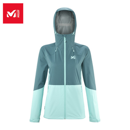 MILLET觅乐冲锋衣女士2.5层压胶徒步登山防风防水外套 MIV9707