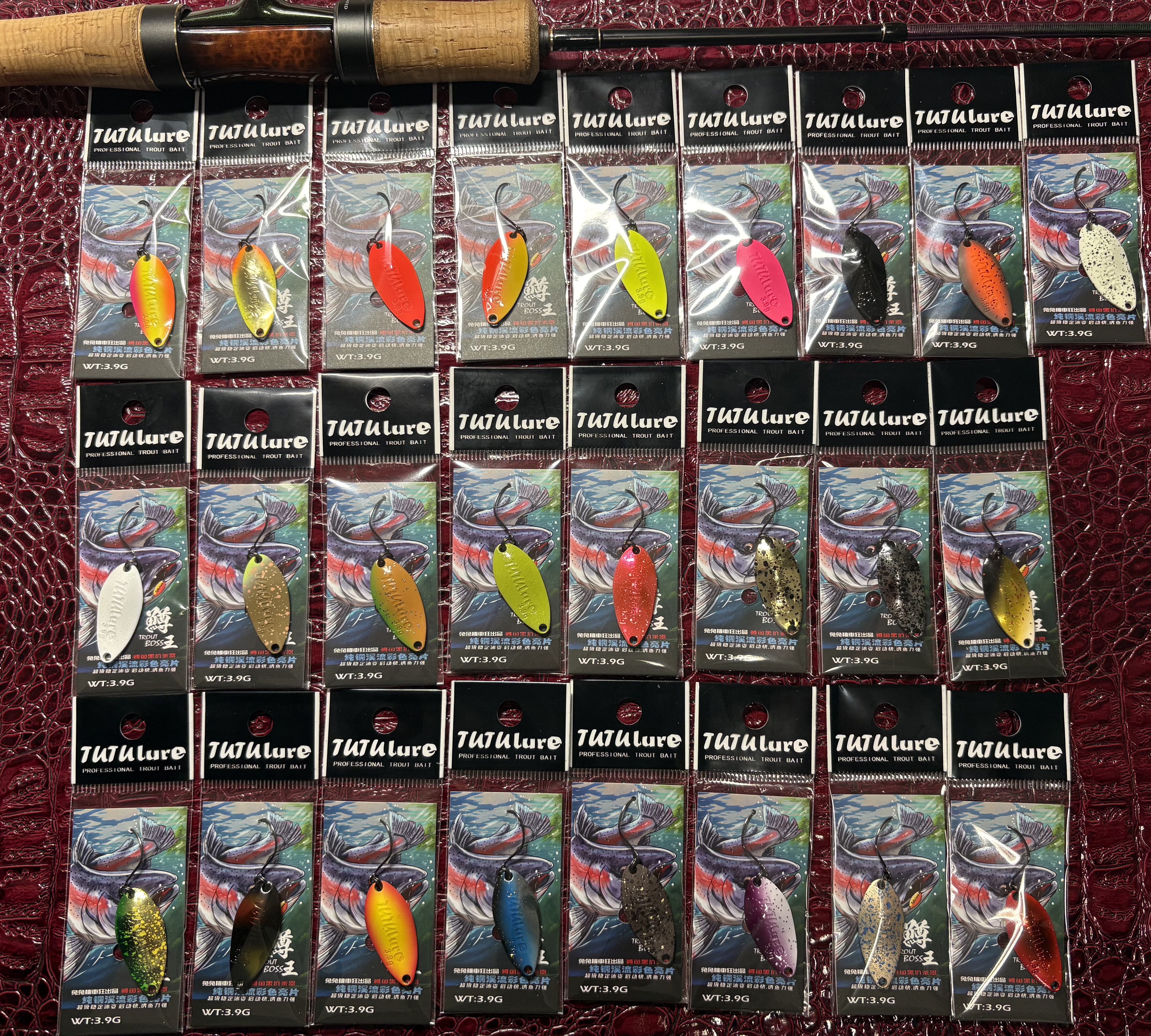 TUTUlure鳟王3.9克鳟鱼马口纯铜彩色亮片溪流管理场黑坑路亚饵,户外/登山/野营/旅行用品,路亚饵,淘宝优惠券,粉丝福利购,淘宝优惠卷