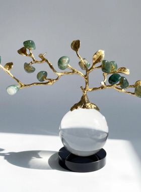 【本尼家】HY213现代轻奢装饰树饰品客厅电视柜桌面玄关摆件