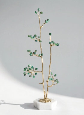 【本尼家】HY221现代轻奢装饰树饰品客厅电视柜桌面玄关摆件
