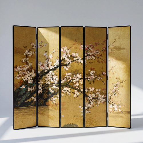 【本尼家】TS992新中式花鸟屏风高220*宽50cm*5片