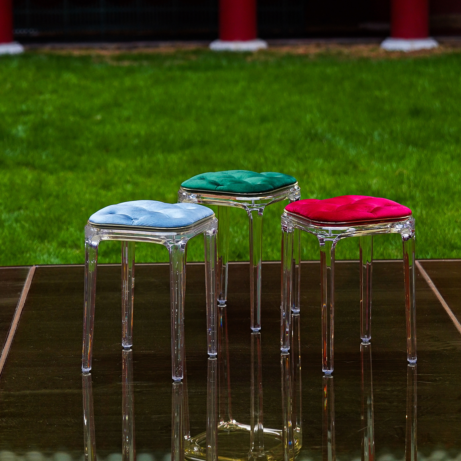 【本尼家】TY04轻奢高级感亚克力化妆凳家用卧室梳妆凳小凳子