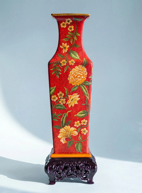 【本尼家】YS06手绘装饰陶瓷花瓶家用插花花瓶艺术品摆件