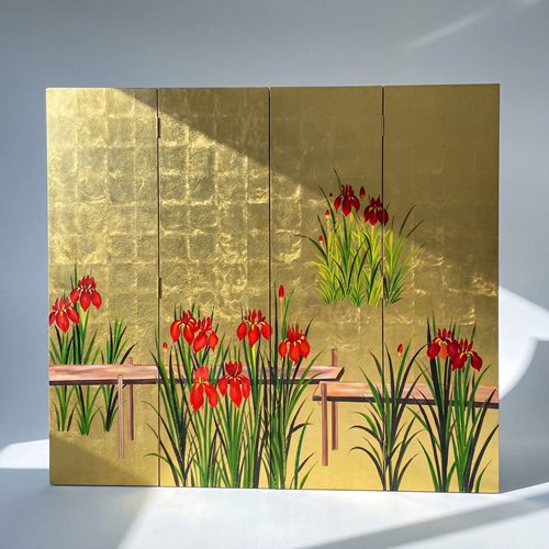 【本尼家】TS426花卉图折屏高180*宽50cm*4片