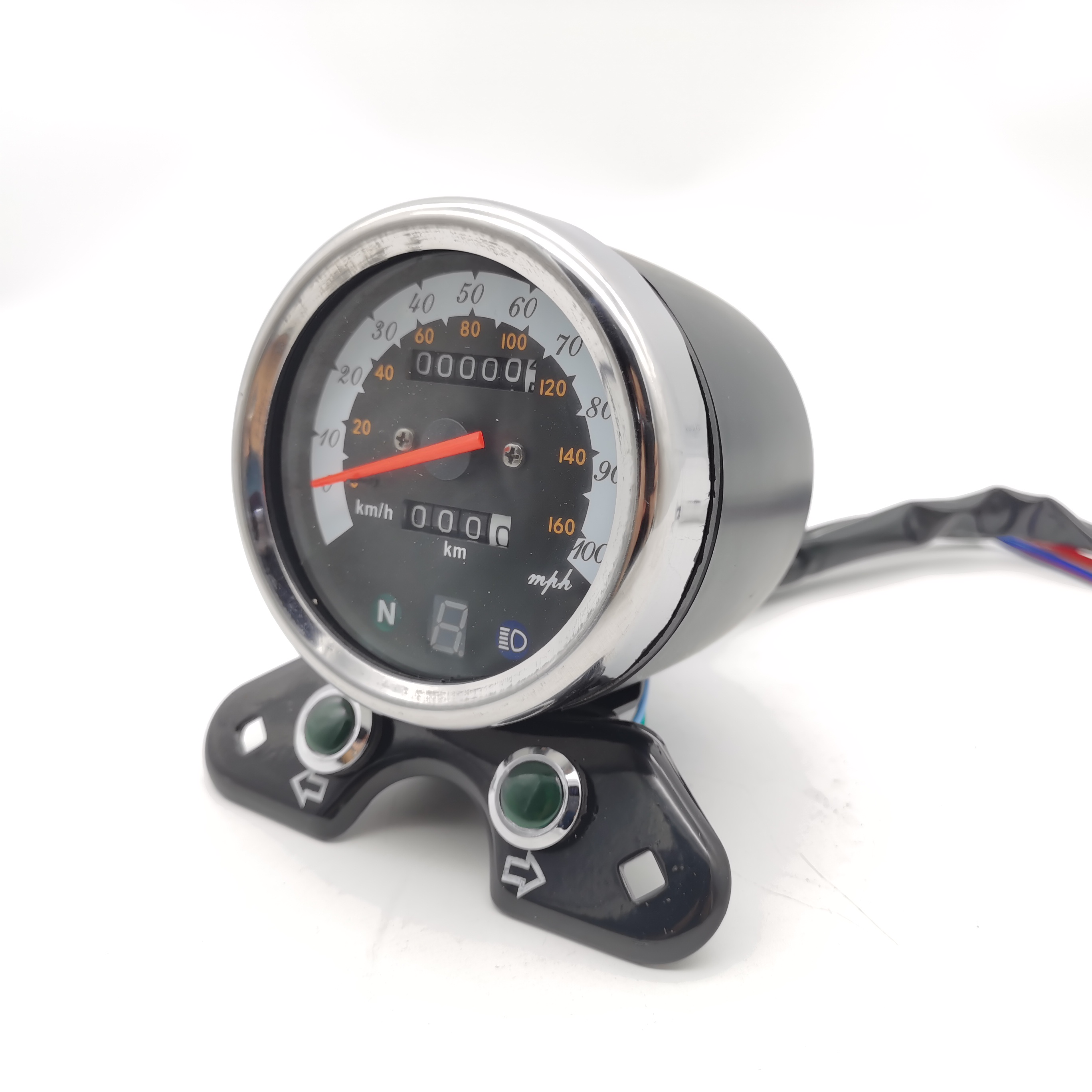 轻骑游侠仪表复古摩托车天俊GN改装仪表里程表cg125风暴太子带档