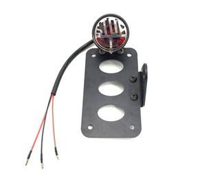 摩托车改装 哈雷巡航太子金属STOP刹车灯带直排架 cafe复古后尾灯