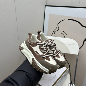 2024春款真皮新款女鞋厚底休闲深口系带时尚舒适牛皮百搭女单鞋