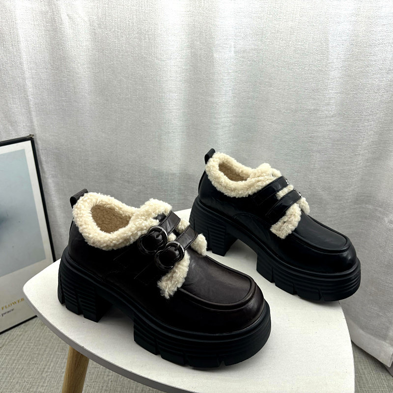 2025冬季新款女鞋超纤厚底休闲深口套脚舒适百搭系带加绒女棉鞋,女鞋,深口单鞋,淘宝优惠券,粉丝福利购,淘宝优惠卷