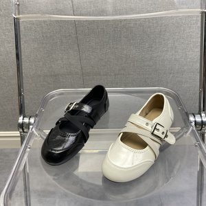2026春季新款断码超纤女鞋平底休闲圆头浅口舒适套脚女单鞋工厂
