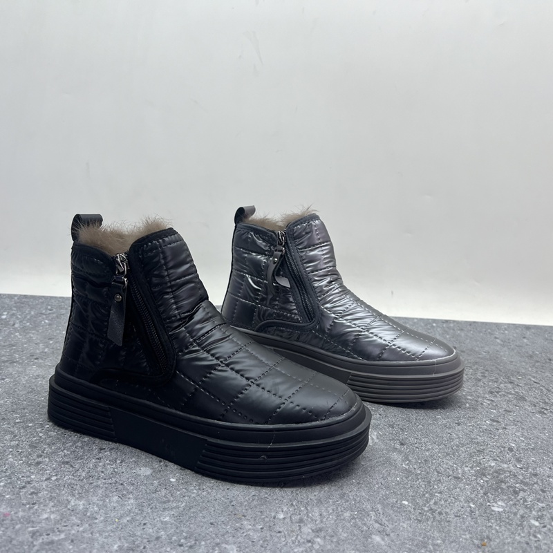 工厂2024秋冬断码布面女鞋雪地靴