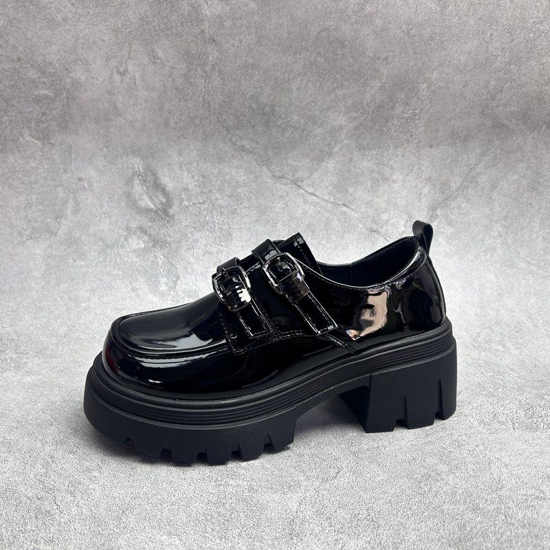 2026春季新款女鞋漆皮粗跟休闲深口套脚舒适百搭软底透气女单鞋,女鞋,深口单鞋,淘宝优惠券,粉丝福利购,淘宝优惠卷