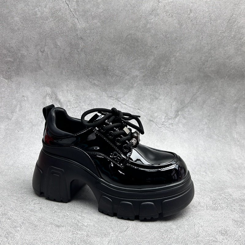 2026春季新款女鞋超纤粗跟休闲深口系带舒适百搭软底透气女单鞋,女鞋,深口单鞋,淘宝优惠券,粉丝福利购,淘宝优惠卷