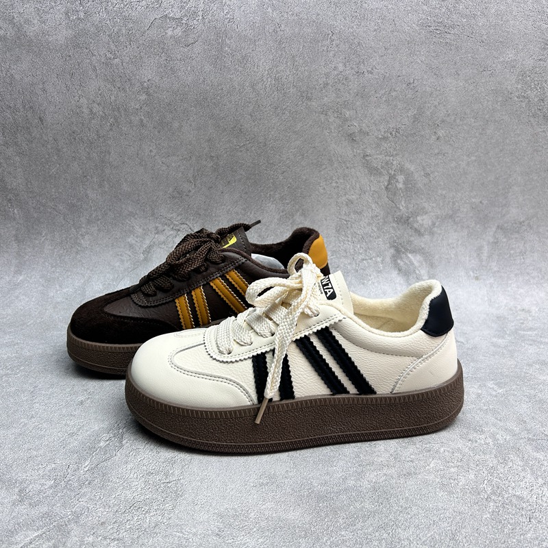 2025秋季新款女鞋超纤厚底休闲深口套脚舒适百搭软底加绒女棉鞋