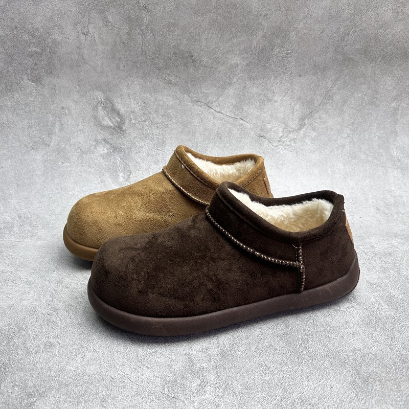 工厂2025秋冬断码绒面女鞋雪地靴厚底休闲舒适保暖时尚套脚短靴