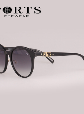 2024款PORTS宝姿太阳眼镜女士太阳镜 复古潮大框显瘦墨镜PSF13901