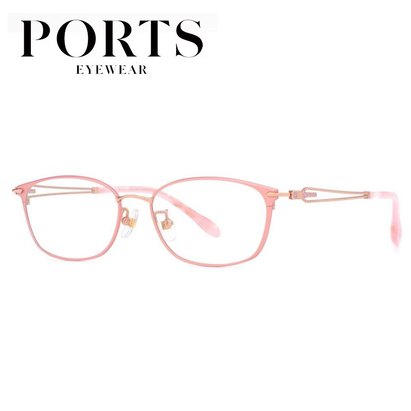PORTS宝姿眼镜架半框钛架色超轻防蓝光小脸轻盈护眼镜框 POF22602
