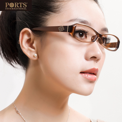 眼镜框近视镜架PORTS全框TR90女