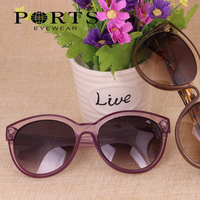 正品2023新款PORTS宝姿潮流镀膜多色女款猫眼大框太阳镜PSF14605