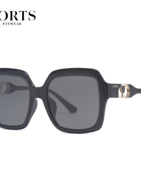 2024款PORTS宝姿太阳眼镜女装墨镜经典女款镂空角花设计 PSF24401