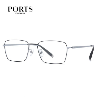 PORTS宝姿眼镜框男近视镜架纯钛商务简约超轻全框可配镜POM62502