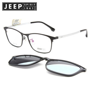 JEEP吉普近视磁铁吸附眼镜男偏光夹片磁铁眼镜框磁吸镜架套镜2016