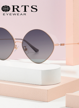 PORTS宝姿复古椭圆猫眼显脸小墨镜女窄框防紫外线太阳镜 PSF21109