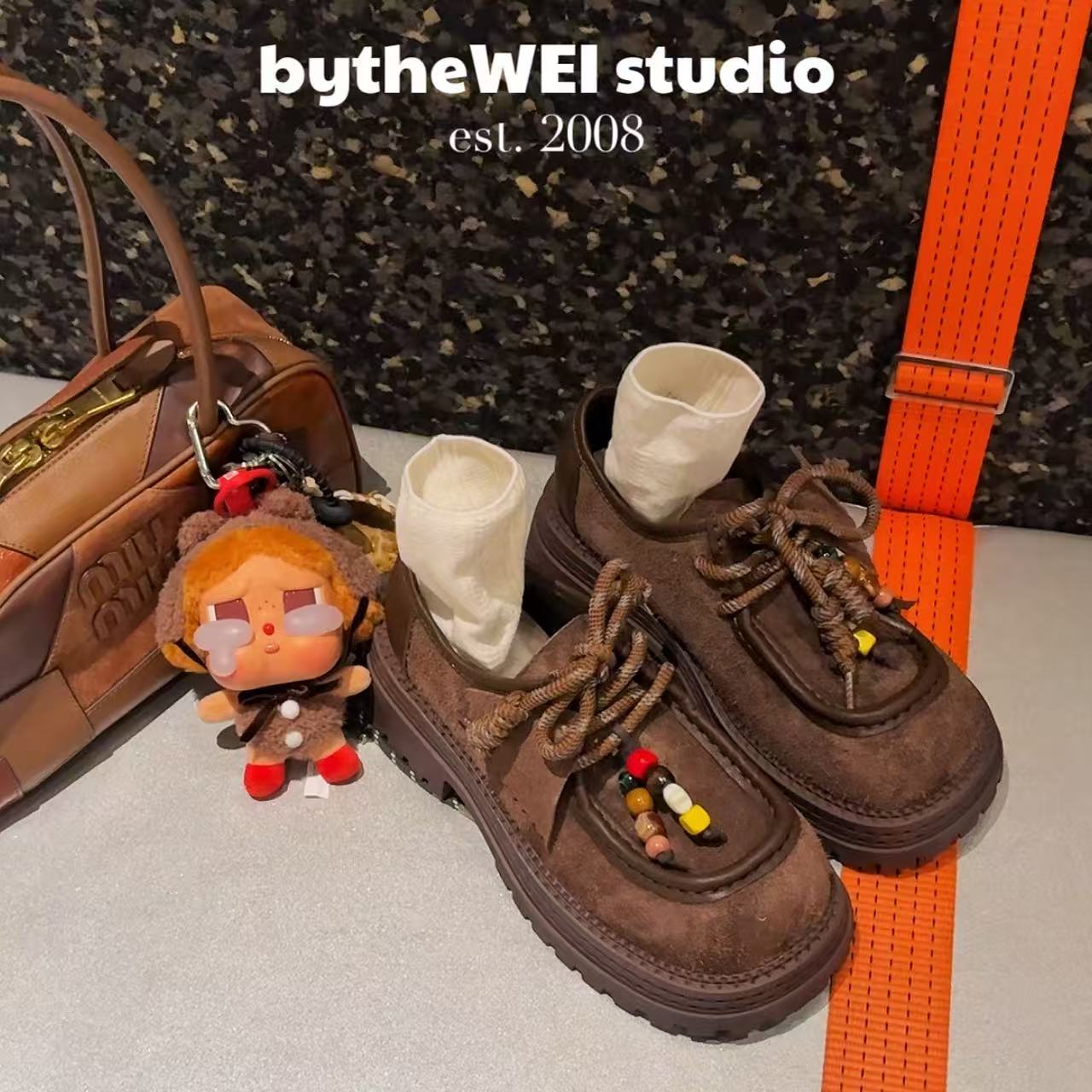 bytheWEI【袋鼠小皮鞋】欧货欧洲站袋鼠鞋勃肯鞋小皮鞋乐福鞋女