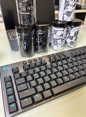 进口材料制作适配罗技G813/g815/g913/g915/TKL黑色/白色透光键帽