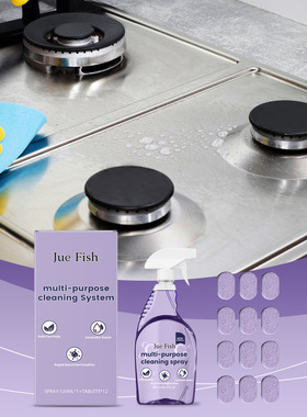 Multi-purpose cleaner for cleaning kitchen utensils cooktops
