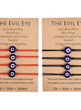 2024New Turkish Evil Eye Demon Eye Protection Charm Bracelet