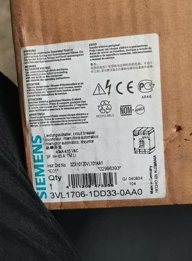 西门子3VL160X功率开关议价