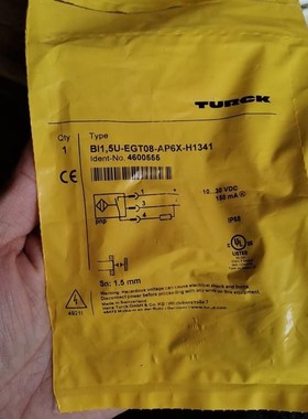 原装TURCK货号4600555图尔克BI1.5U-EGT0议价