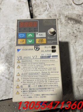 议价安川变频器VSmini V7安川0.2kw拆机一个 成色不错
