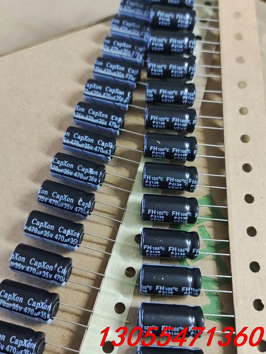 议价35v470uf原装台产丰宾排带铝电解电容 470uf35v