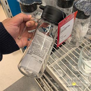宜家国内代购 瑟勒布列达油醋瓶玻璃瓶带盖子油壶厨房调味瓶550ml