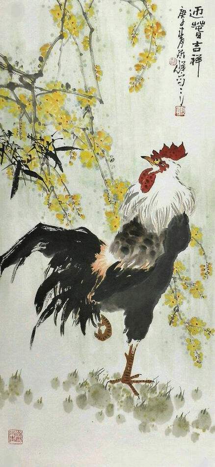 国画花鸟画手绘字画田园装饰画孙艺群小三尺荷花石榴葫芦A96GG