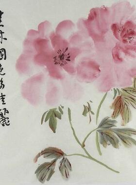 手绘国画花鸟客厅餐厅挂画中式