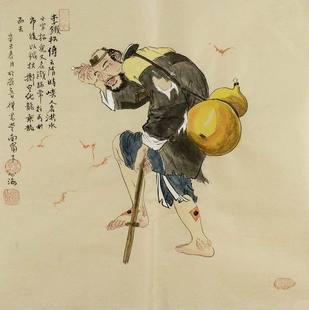 国画神像画 王母娘娘玉皇大帝 八仙纯手绘字画心海画三尺斗方GG