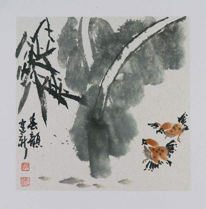 名人字画书画手绘客厅装饰画新品I042513郭建新国画花鸟画小品