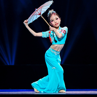 《烟雨江南》 中国舞(独舞)女童舞蹈服装定制表演服装