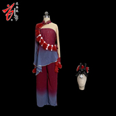 龙飞凤舞 俏红狐Q121 剧目民族舞蹈独舞演出服手工定制租赁