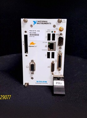 美国NI PXI-8196嵌入式控制器通讯 PXIe高性能工控主机带技术指导