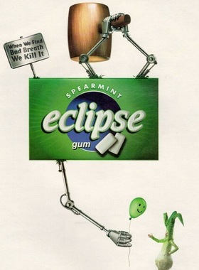 代购美剧暮光之城eclipse易极无糖口香糖18粒POLAR ICE北极冰AJI