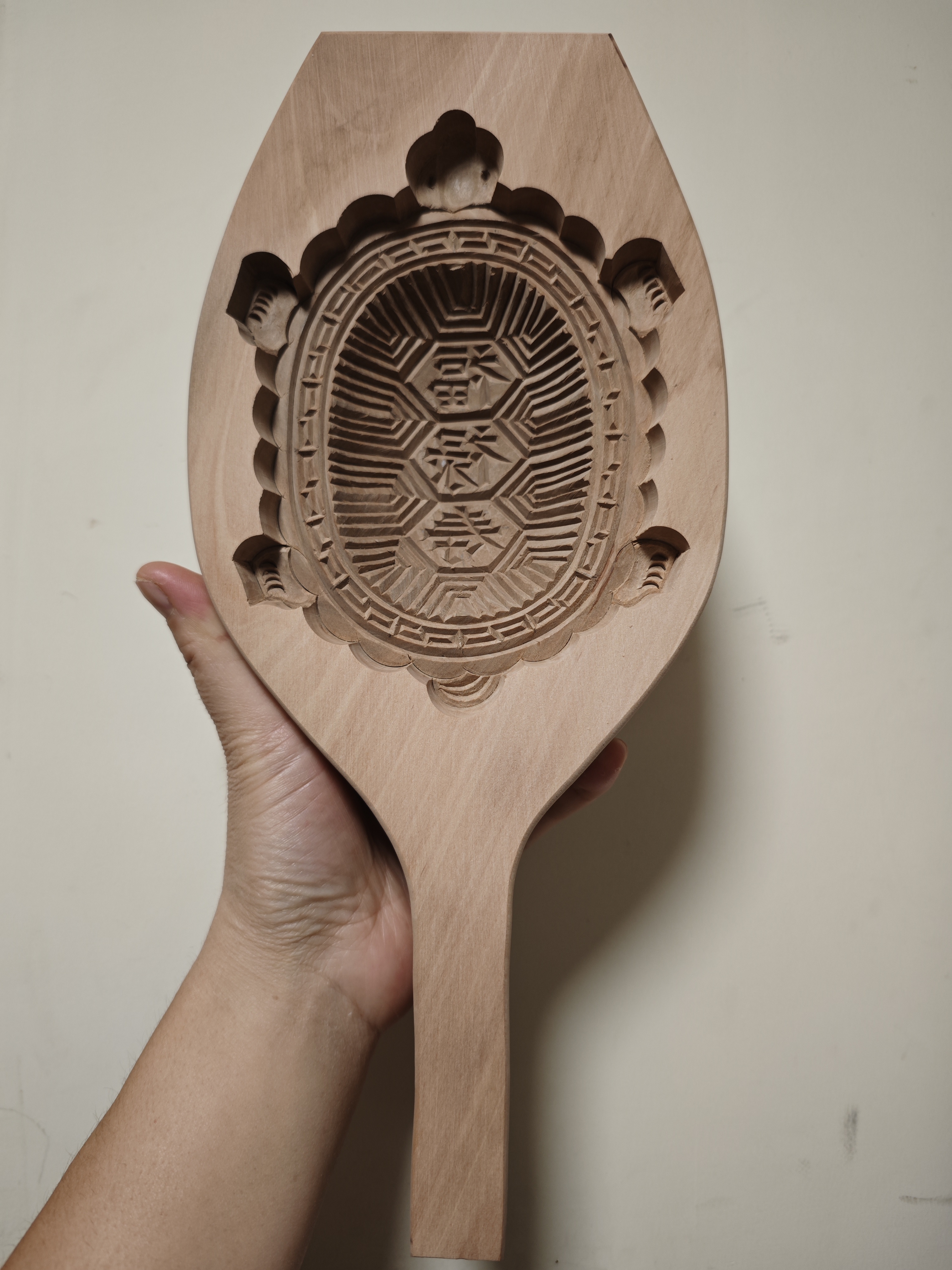 梨木雕刻寿龟模龟印传统手工雕刻丰收福建闽南红龟粿实木模具精品